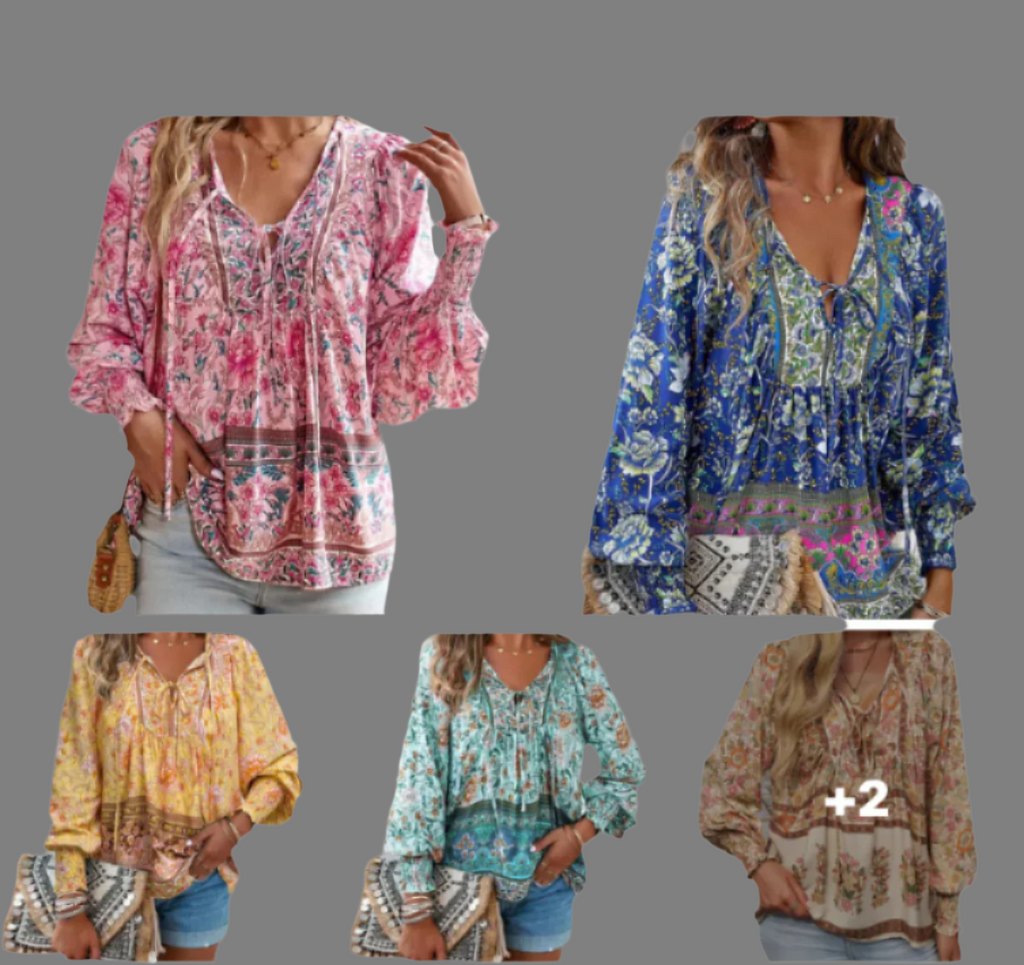 Boho Style long sleeve top